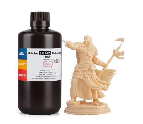 Photopolymer resin ELEGOO ABS-Like 3.0 pro resin &quot;Beige&quot; 1kg детальное изображение Смола для 3D принтеров 3D печать