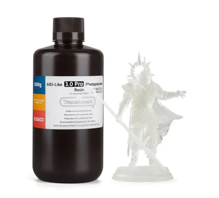Photopolymer resin ELEGOO ABS-Like 3.0 pro resin &quot;Translucent&quot; 1kg детальное изображение Смола для 3D принтеров 3D печать