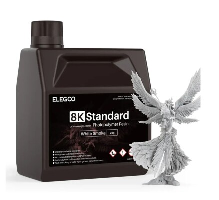 Фотополімерна смола ELEGOO Standard Resin 8K &quot;White Smoke&quot; (Білий дим) 2кг детальное изображение Смола для 3D принтеров 3D печать