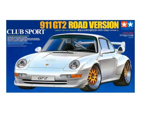 Сборная модель 1/24 Автомобиль 911 GT2 ROAD VER. CLUB SPORT Тамия 24247 детальное изображение Автомобили 1/24 Автомобили