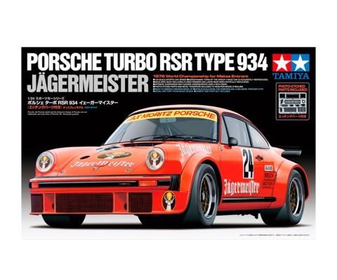 Збірна модель 1/24 Автомобіль Porsche Turbo RSR 934 Jagermeister Tamiya 24328 детальное изображение Автомобили 1/24 Автомобили