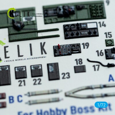 Grumman TBM-3 Avenger 3D декаль интерьер для комплекта HobbyBoss1/72 KELIK K72137 детальное изображение 3D Декали Афтермаркет