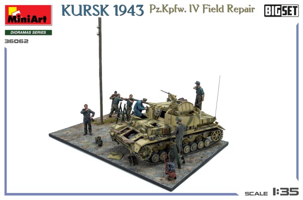 Сборная модель 1/35 Курск 1943 Pz.Kpfw. IV Полевой ремонтный комплект (большой набор) Miniart 36062 детальное изображение Бронетехника 1/35 Бронетехника