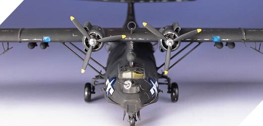 Збірна модель 1/72 Американський патрульний бомбардувальник PBY-5A Catalina [Black Cat] Academy 12487 детальное изображение Самолеты 1/72 Самолеты
