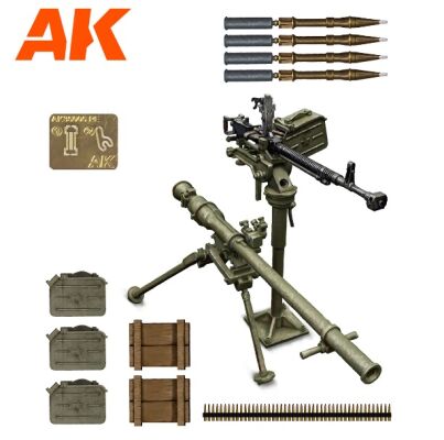 Infantry Support Weapon DShKM &amp; SPG-9 детальное изображение Аксессуары 1/35 Диорамы