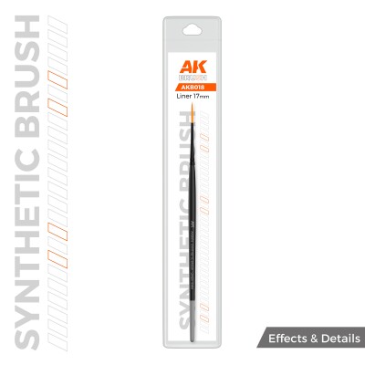 Синтетичний пензлик - Liner 17мм AK-Interactive AKB018 детальное изображение Кисти Инструменты