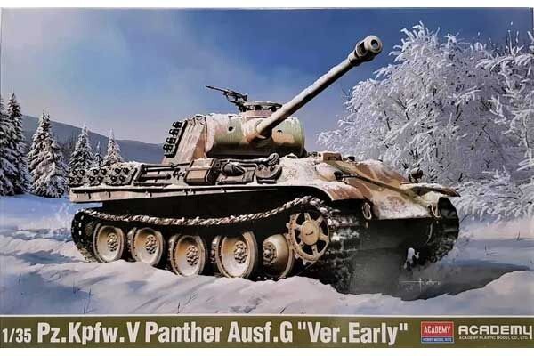 Збірна модель 1/35 танк Pz.Kpfw.V Panther Ausf.G &quot;Ver.Early&quot; Academy 13529 детальное изображение Бронетехника 1/35 Бронетехника