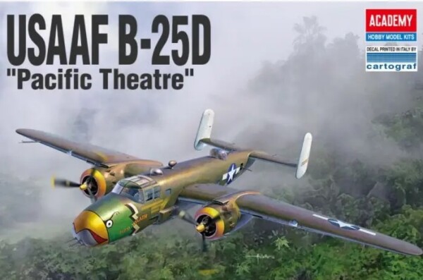 Сборная модель 1/48 самолёт USAAF B-25D &quot;Тихоокеанский театр&quot; Академия 12328 детальное изображение Самолеты 1/48 Самолеты