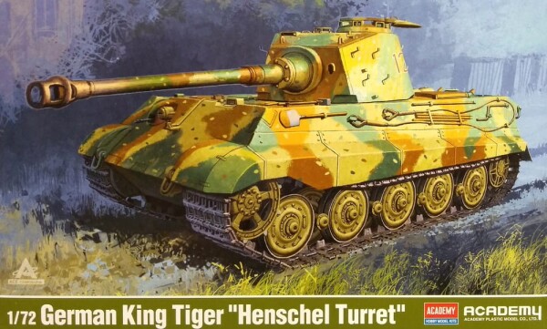 Сборная модель 1/72 танк  Королевский Тигр &quot;Башня Хеншель&quot; Академия 13423 детальное изображение Бронетехника 1/72 Бронетехника