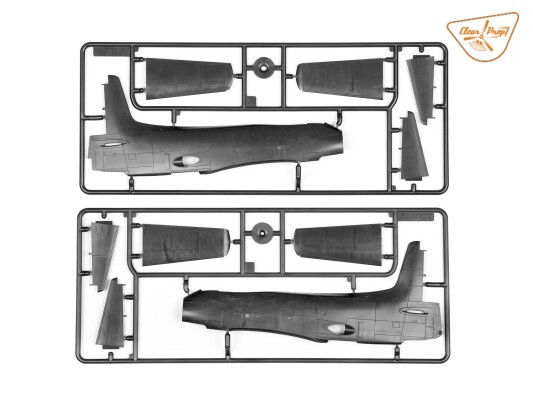 Збірна модель 1/72 літак XA2D-1 Skyshark Early Version Clear Prop 72005 детальное изображение Самолеты 1/72 Самолеты