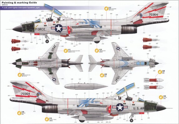 Сборная модель 1/48 Самолет Ф-101B/RF-101B &quot;Voodoo&quot; Zimi 80114 детальное изображение Самолеты 1/48 Самолеты