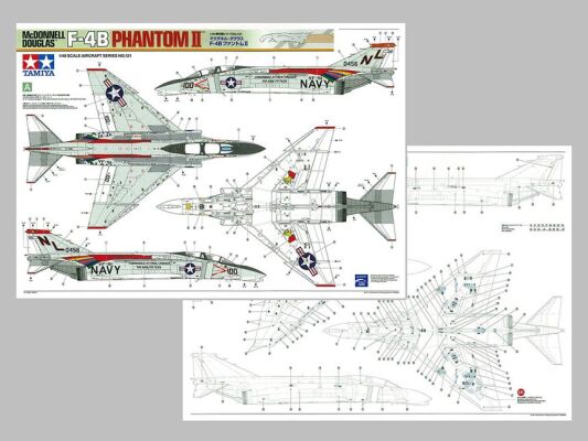 Збірна модель 1/48 Літак MCDONNELL DOUGLAS F-4B PHANTOM Tamiya 61121 детальное изображение Самолеты 1/48 Самолеты