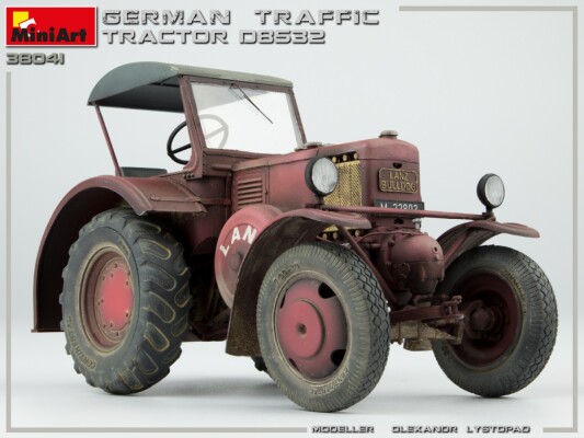 Scale model 1/35 German tractor D8532 Miniart 38041 детальное изображение Автомобили 1/35 Автомобили