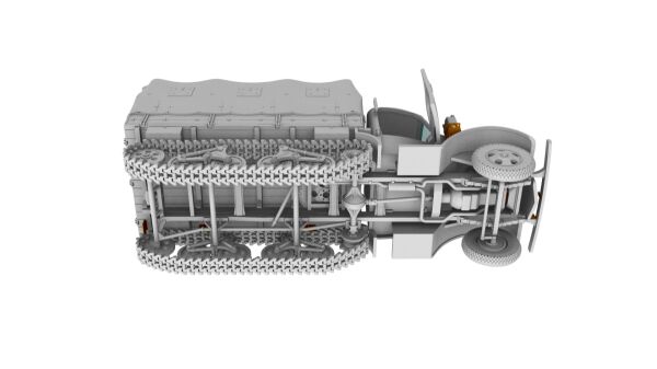 Сборная модель V3000S/SS M Maultier German Halftrack с высокой грузовой платформой и тентом детальное изображение Автомобили 1/72 Автомобили