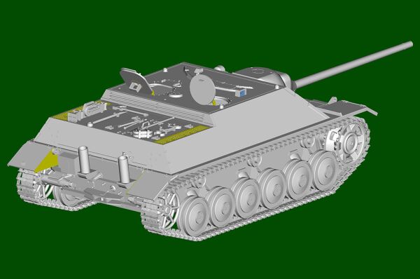 Сборная модель немецкого танка JagdPanzer III/IV (Long E) детальное изображение Бронетехника 1/35 Бронетехника