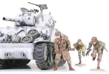 Збірна модель 1/35 Танк M4A3 SHERMAN 105-мм гармата Tamiya 35251 детальное изображение Бронетехника 1/35 Бронетехника