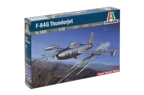 Scale model 1/72 Republic F-84 G Thunderjet Italeri 1321 детальное изображение Самолеты 1/72 Самолеты