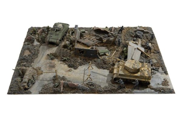 Scale model 1/76 starter kit diorama &quot;Battle front D-Day&quot; Airfix A50009A детальное изображение Диорамы 