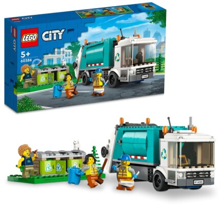 Конструктор LEGO City Мусороперерабатывающий грузовик 60386 детальное изображение City Lego