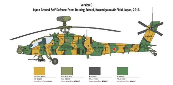 Збірна модель 1/48 Гелікоптер AH-64D Apache Longbow Italeri 2748 детальное изображение Вертолеты 1/48 Вертолеты