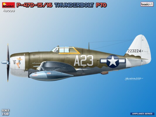 Сборная модель 1/48 Самолет Republic P-47 D-15/16 RA Thunderbolt MiniArt 48039 детальное изображение Самолеты 1/48 Самолеты