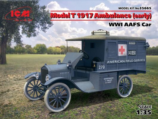 Model T 1917 Ambulance (early), WWI AAFS Car детальное изображение Автомобили 1/35 Автомобили