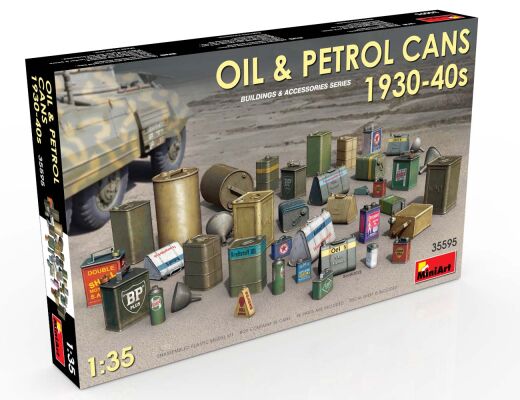 Cans of oil and fuel from the 1930s and 40s детальное изображение Аксессуары 1/35 Диорамы