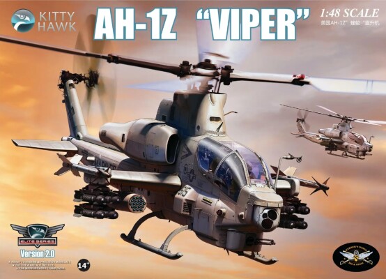 Збірна модель 1/48 Вертоліт AH-1Z "Viper" Zimi 80125 детальное изображение Вертолеты 1/48 Вертолеты