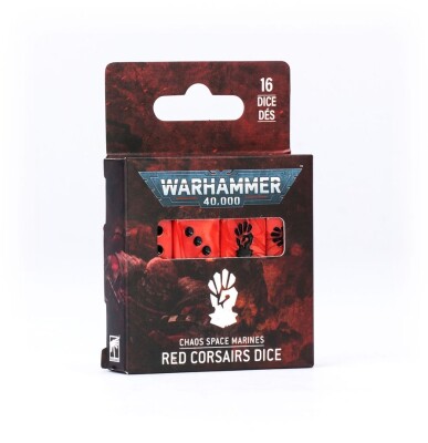 Ігрові куби WARHAMMER 40000: CHAOS SPACE MARINES - RED CORSAIRS DICE детальное изображение Кубы WARHAMMER 40,000