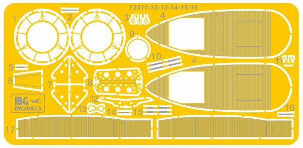 Збірна модель польського середнього бомбардувальника PZL. 37A bis Łoś детальное изображение Самолеты 1/72 Самолеты