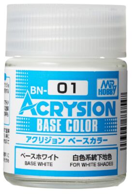 Acrysion Base Color (18 ml) Base White / Акриловая краска (Базовый белый) детальное изображение Акриловые краски Краски