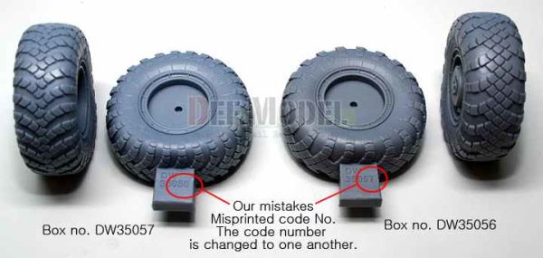 Scud B w/MAZ-543 Sagged Wheel set 1 детальное изображение Смоляные колёса Афтермаркет