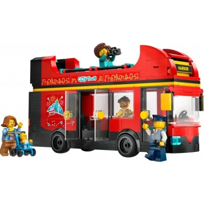 Конструктор LEGO City Красный двухэтажный экскурсионный автобус 60407 детальное изображение City Lego