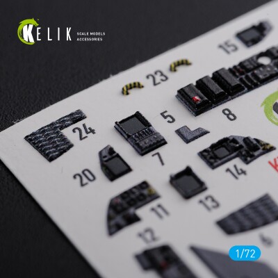 F-15E декаль інтер'єр для комплекту Academy 1/72 KELIK K72111 детальное изображение 3D Декали Афтермаркет