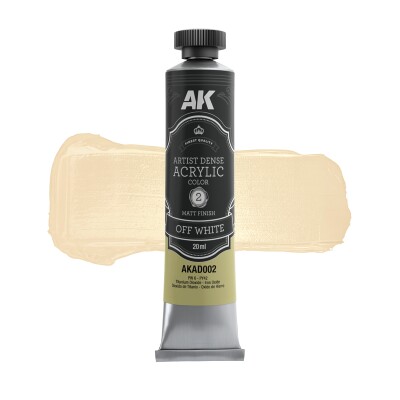 Acrylic paint Artist Dense Acrylic Off White AK-Interactive AKAD002 детальное изображение Акриловые на водной основе  Краски