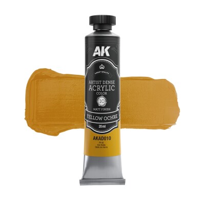 Акрилова фарба Artist Dense Acrylic Жовта охра / Yellow Ochre AK-Interactive AKAD010 детальное изображение Акриловые на водной основе  Краски
