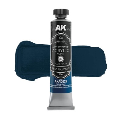 Акрилова фарба Artist Dense Acrylic Прусський синій / Prussian Blue AK-Interactive AKAD029 детальное изображение Акриловые на водной основе  Краски