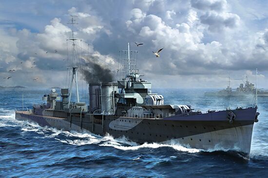 Збірна модель 1/350 Військовий корабель HMS Colombo детальное изображение Флот 1/350 Флот
