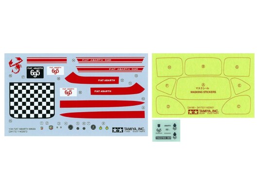 Scale model 1/24 Fiat Abarth 695 SS Tamiya 24173 детальное изображение Автомобили 1/24 Автомобили