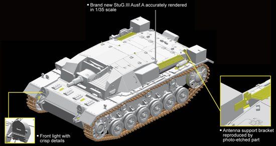 StuG.III Ausf.A. Michael Wittmann, LAH Division детальное изображение Бронетехника 1/35 Бронетехника