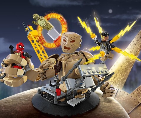 Конструктор LEGO Marvel Человек-паук vs. Песчаный человек: Решающая битва 76280 детальное изображение Marvel Lego