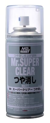 Mr. Super Clear Matt Spray (170 ml) / Лак матовый в аэрозоле детальное изображение Лаки Модельная химия