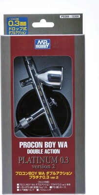 Аэрограф Mr. Procon Boy WA Platinum 0.3 Ver.2 Mr. Hobby PS-289 детальное изображение Аэрографы Аэрография