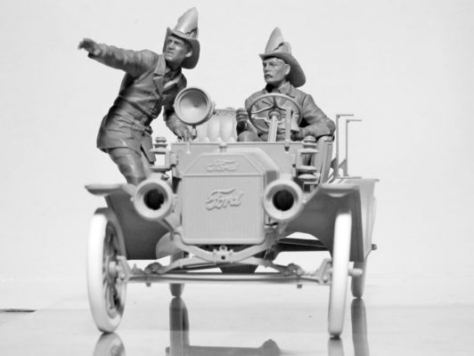 American Fire Truck Crew (1910s) 2 figures / Экипаж американской пожарной машины_2 фигуры детальное изображение Фигуры 1/24 Фигуры