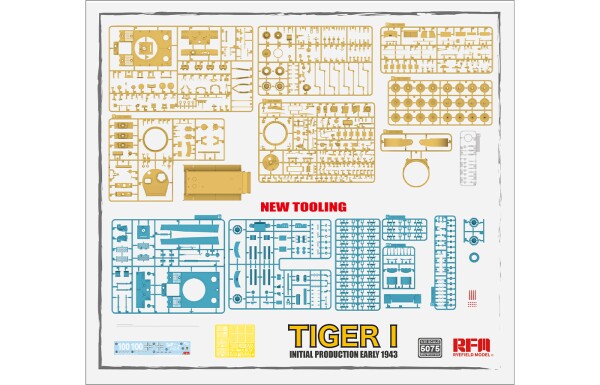 Збірна модель 1/35 Танк Tiger I початок виробництва, початок 1943 RFM RM-5075 детальное изображение Бронетехника 1/35 Бронетехника