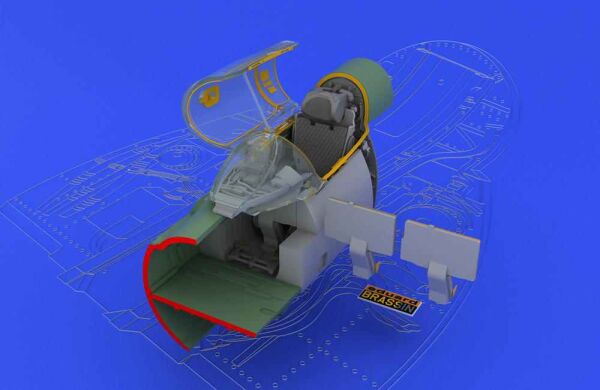 МиГ-21MФ интерьер поздний вариант 1/48 детальное изображение Наборы деталировки Афтермаркет