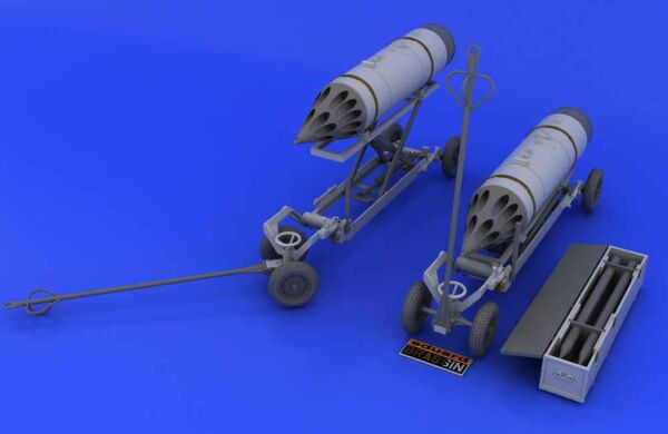B8M1, авиационная пусковая установка ракетного вооружения и траспортная тележка 1/48 детальное изображение Наборы деталировки Афтермаркет