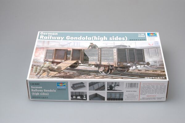 Збірна модель німецької залізничної гондоли детальное изображение Железная дорога 1/35 Железная дорога
