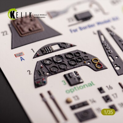 Bf-109 G-6 3D декаль интерьер для комплекта Border Models 1/35 КЕЛИК K35039 детальное изображение 3D Декали Афтермаркет