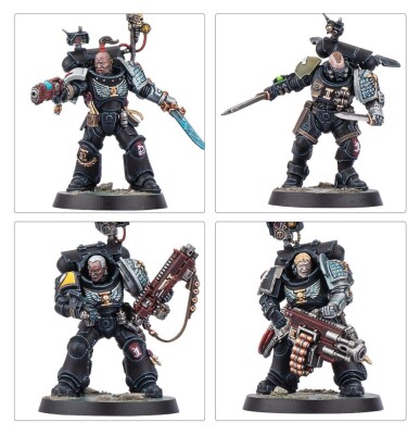 Игровой набор Warhammer 40000 - ARMAGEDDON BATTALION - DEATHWATCH детальное изображение Караул Смерти Космические Десантники